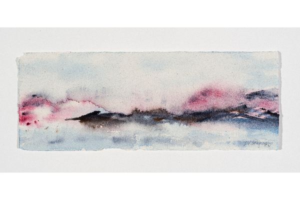 Making Space XII, aquarelle sur papier Saint Armand, 10x4p.